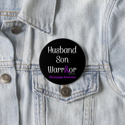 Ehemann Son Warrior...Fibro Button (Beispiel)