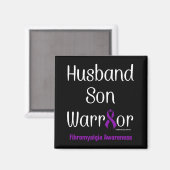 Ehemann Son Warrior...Fibro Magnet (Vorderseite/Rückseite)