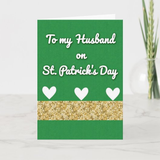 Ehemann St. Patrick's Day Karte (Vorderseite)