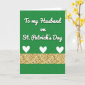 Ehemann St. Patrick's Day Karte (Gelbe Blume)