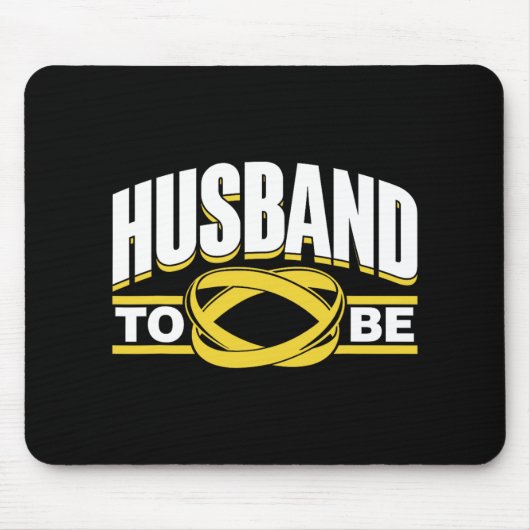 Ehemann, um Bridge Team Party Groom Bachelor Mousepad (Vorne)