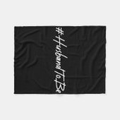 Ehemann, um Verlobte Verlobt zu sein Groß-Zukunft Fleecedecke (Vorderseite (Horizontal))