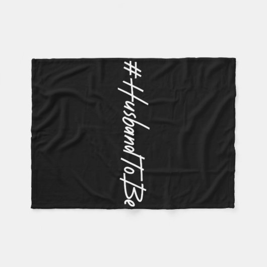 Ehemann, um Verlobte Verlobt zu sein Groß-Zukunft Fleecedecke (Vorderseite (Horizontal))