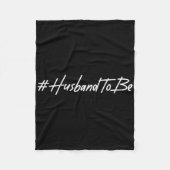 Ehemann, um Verlobte Verlobt zu sein Groß-Zukunft Fleecedecke (Vorderseite)