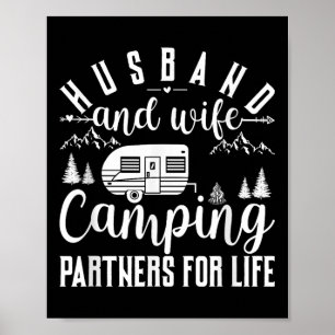 Ehemann und Ehefrau Camping-Partner fürs Leben Cam Poster
