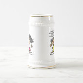 Ehemann-und Ehefrau-Haltungs-Spaß Bierglas (Mittel)