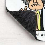 Ehemann-und Ehefrau-Haltungs-Spaß Mousepad (Ecke)