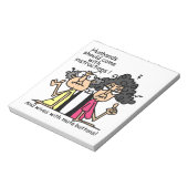 Ehemann-und Ehefrau-Haltungs-Spaß Notizblock (Rotiert)