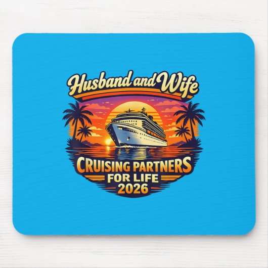 Ehemann und Ehefrau Kreuzfahrtpartner fürs Leben 2 Mousepad (Vorne)