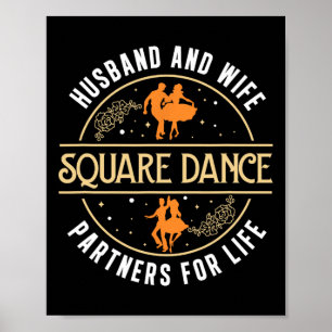 Ehemann und Ehefrau Niedlich Square tanzpartner a Poster