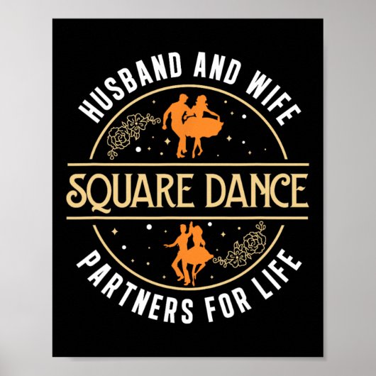 Ehemann und Ehefrau Niedlich Square tanzpartner a  Poster (Vorne)