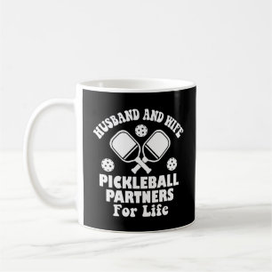 Ehemann und Ehefrau Pickleball Partner für das Leb Kaffeetasse