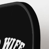 Ehemann und Ehefrau Pickleball Partner für das Leb Schläger (Linke Seite)