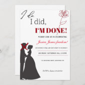 Ehemann und Ehefrau Scheidung Party Einladung (Vorne/Hinten)