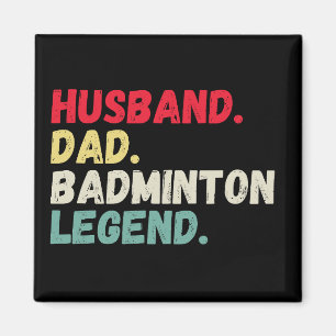 Ehemann Vater Badminton-Legende vintage retro lust Magnet
