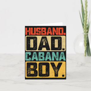 Ehemann Vater Cabana Vatertag Karte
