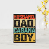 Ehemann Vater Cabana Vatertag Karte (Gelbe Blume)
