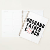 Ehemann Vater Coach Baseball-Vater-Zitat Planer (Anzeige)