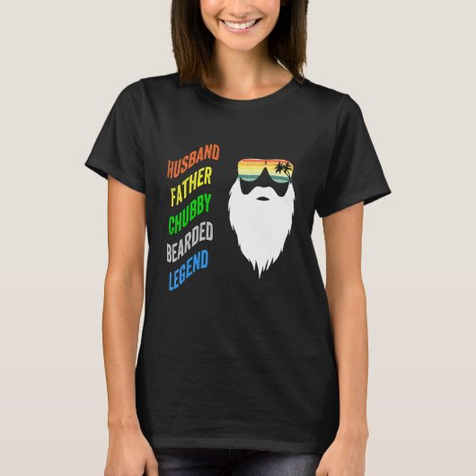 Ehemann Vater Dickbärtiger Legende T-Shirt (Vorderseite)