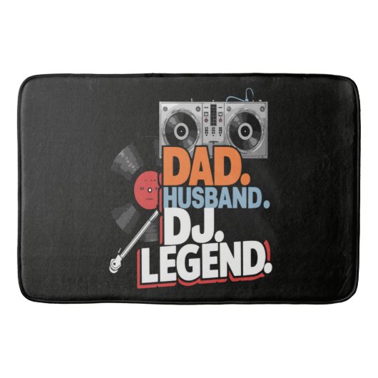 Ehemann Vater DJ Legende Badematte (Vorderseite)