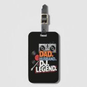 Ehemann Vater DJ Legende Gepäckanhänger (Vorderseite Vertikal)
