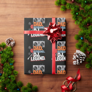 Ehemann Vater DJ Legende Geschenkpapier