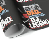 Ehemann Vater DJ Legende Geschenkpapier (Rolleneckpunkt)