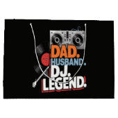 Ehemann Vater DJ Legende Große Geschenktüte (Rückseite)