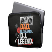 Ehemann Vater DJ Legende Laptopschutzhülle (Vorderseite Links)
