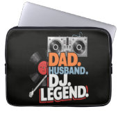 Ehemann Vater DJ Legende Laptopschutzhülle (Vorderseite)