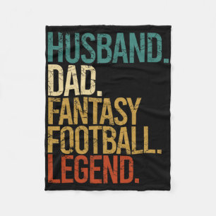 Ehemann Vater Fantasy Football Legende Lustige Män Fleecedecke