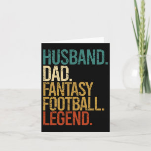 Ehemann Vater Fantasy Football Legende Lustige Män Karte