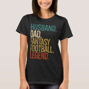 Ehemann Vater Fantasy Football Legende Lustige Män T-Shirt
