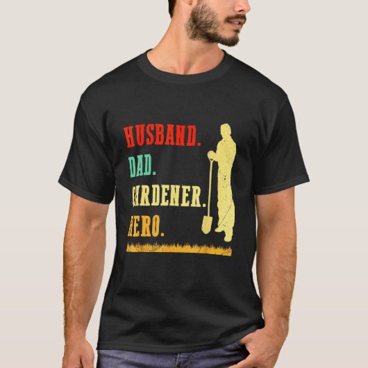 Ehemann Vater Gärtner Held Garten Landschaft T-Shirt (Vorderseite)