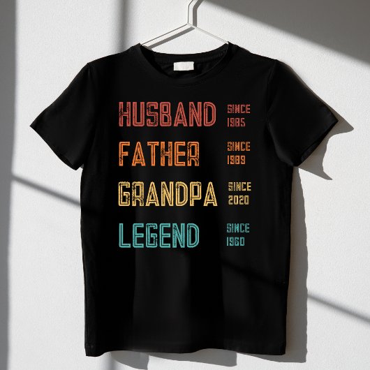 Ehemann Vater Großvater Großvater Custom T-Shirt