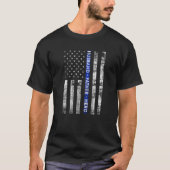 Ehemann, Vater, Held-amerikanische Flagge T-Shirt (Vorderseite)