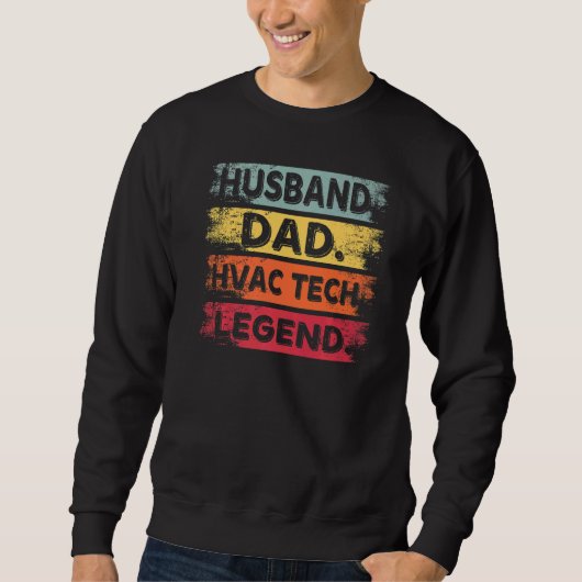 Ehemann Vater HLK-Techniker HLK-Techniker Reparat Sweatshirt (Vorderseite)