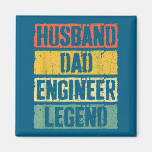 Ehemann Vater Ingenieur Legende Väter Design Magnet