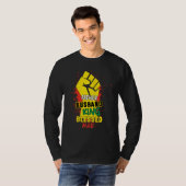 Ehemann Vater König Gesegneter Mann Schwarzer Vate T-Shirt (Vorne ganz)