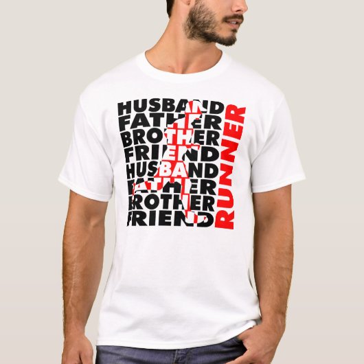 Ehemann, Vater, LÄUFER T-Shirt (Vorderseite)