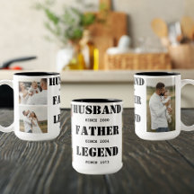 Ehemann Vater Legend|3 Fotos|Vatertag Tasse