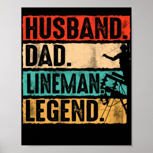 Ehemann Vater Leitungsmonteur Legende Leitungsmont Poster