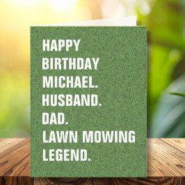 Ehemann Vater Name Rasenmäher Legend Fun Geburtsta Karte