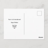 Ehemann Vater Name Rasenmäher Legend Fun Geburtsta Postkarte (Rückseite)