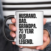 Ehemann Vater Opa 70 Jahre alt Funny Tasse