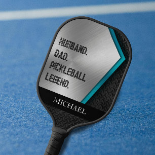Ehemann Vater Pickelball Legende gebürstetes Metal Pickleball Schläger