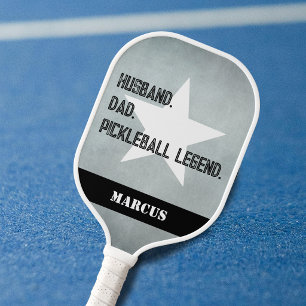 Ehemann. Vater. Pickelball-Legende Star Fügen Sie  Pickleball Schläger