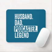 Ehemann Vater Podcaster Legende für Grafikdesign Mousepad (Mit Mouse)