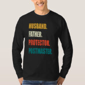 Ehemann Vater Protector Postmaster T-Shirt (Vorderseite)