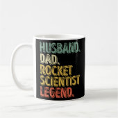 Ehemann Vater Rocket Scientist Legend Funny Vater Kaffeetasse (Links)